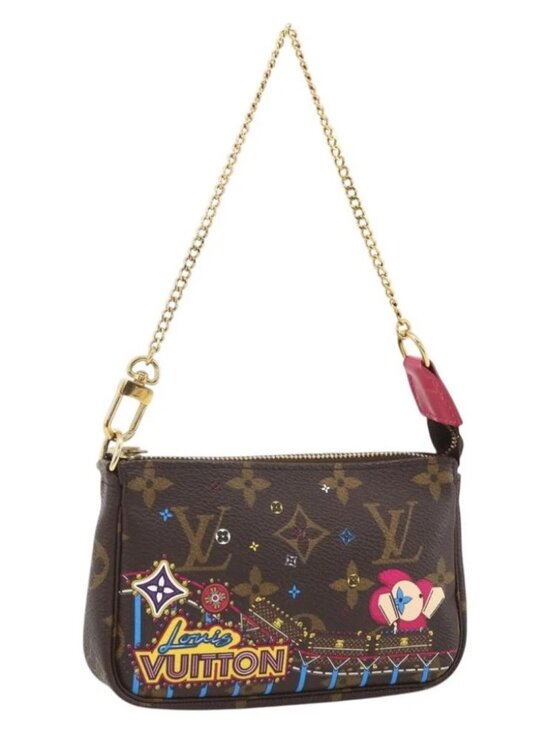 Louis Vuitton Handbags - LOUIS VUITTON Monogram Vivienne Mini Pochette Accessoires M81637 Auth 167034SM